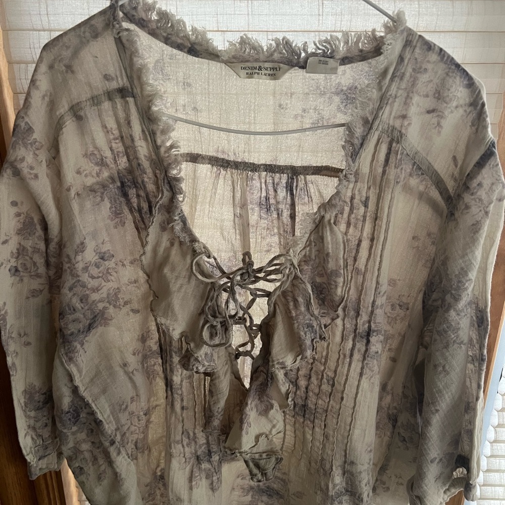 Ralph Lauren Denim brand feminine POET blouse